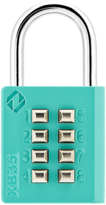 자커 컬러 브리스터 버튼 자물쇠 에메랄드 XB35, 1개