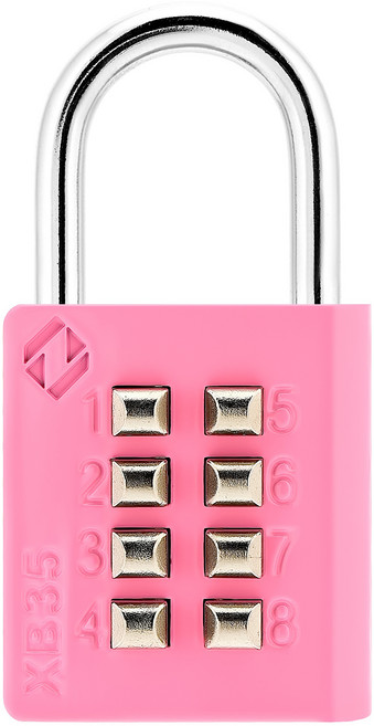 자커 컬러 브리스터 버튼 자물쇠 핑크 XB35, 1개