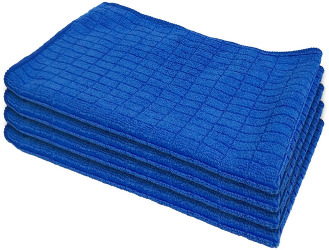 월드크린 고급 바둑 극세사 손걸레 블루, 4개