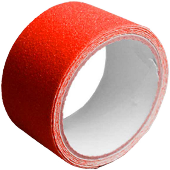 PVC 미끄럼 방지 안전 테이프 빨강 폭 5cm x 길이 5m, 1개