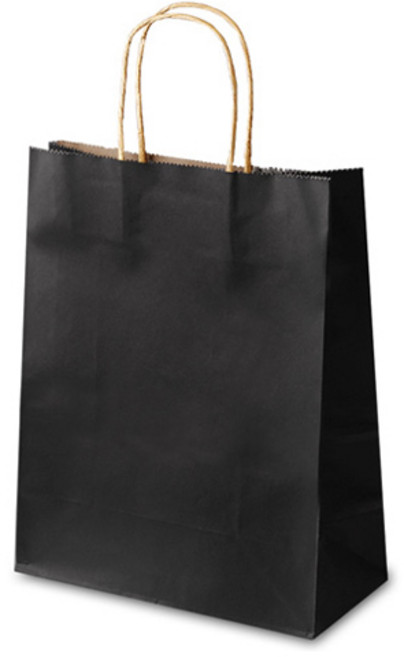 인디케이 무지 쇼핑백, 블랙, 12개