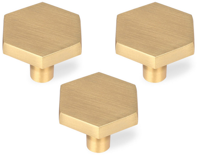 모네스페스 허니콤 가구손잡이 1구, 골드, 3개