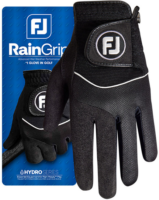 풋조이 여성용 뉴 레인그립 골프장갑 왼손용, 블랙, 1개