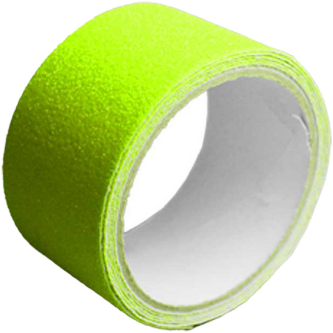 PVC 미끄럼 방지 안전 테이프 형광 폭 5cm x 길이 5m, 1개