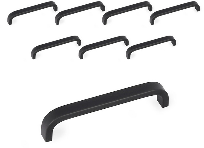 모네스페스 코란도 가구 손잡이 96mm, 블랙, 8개