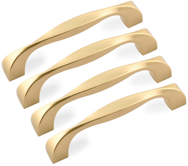 모네스페스 스탬 가구 손잡이 96mm, 골드, 4개