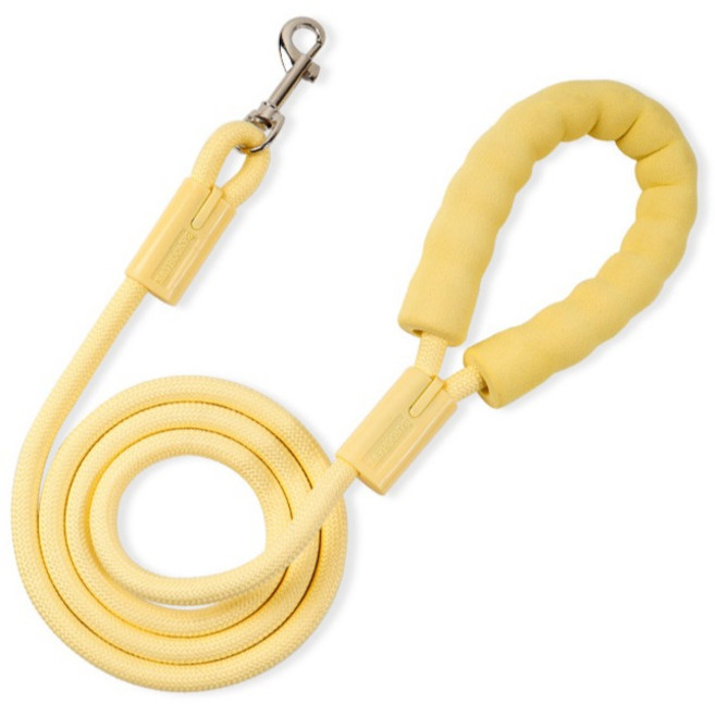 파스텔펫 반려동물 폼폼 파스텔 리드줄, 옐로우, 1개