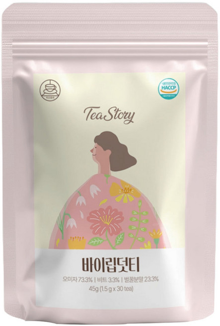 티스토리 무카페인 오미자차 바이립덧티 티백, 1.5g, 1개, 30개입