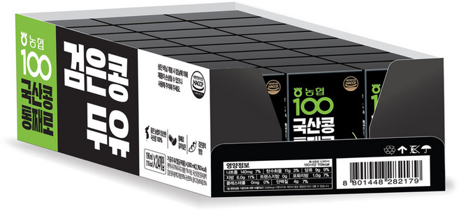 농협100 농협식품 통째로 검은콩두유, 190ml, 24개