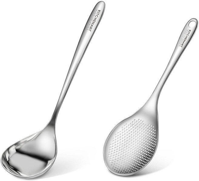 키친아트 스텐 조리도구 2p 세트, 1세트, 미니국자 + 타공국자