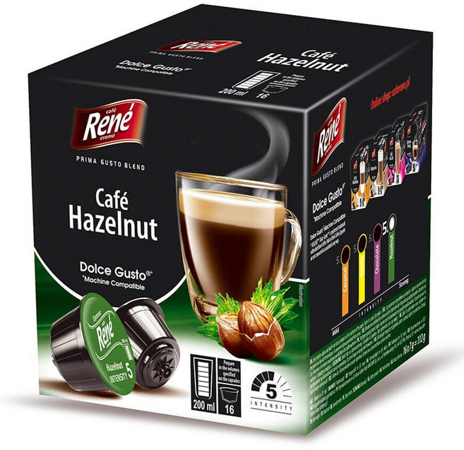 Rene 돌체구스토 호환 캡슐커피 헤이즐넛, 7g, 16개입, 1개