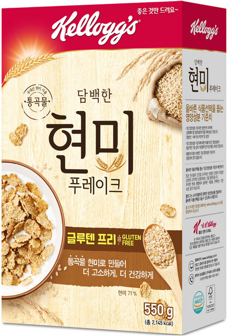 켈로그 현미 푸레이크, 550g, 1개