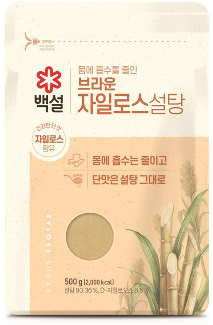 백설 브라운 자일로스 설탕, 500g, 1개