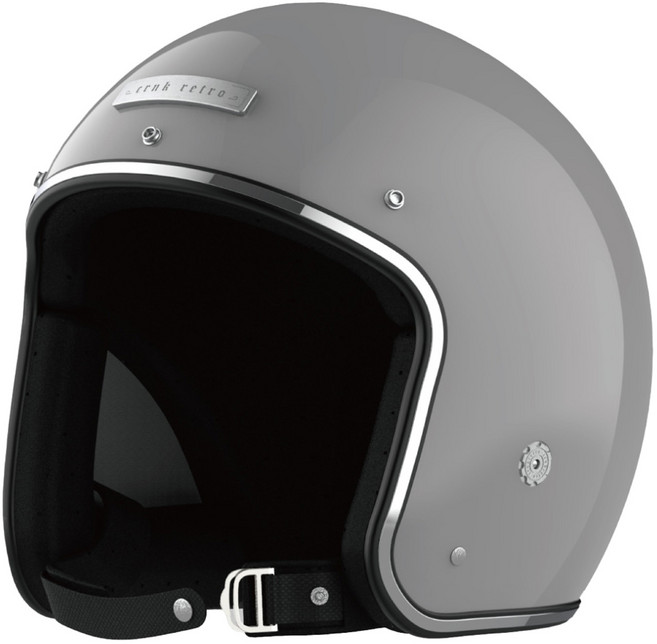 크랭크 레트로 오픈페이스 헬멧, 스톰그레이, 1개