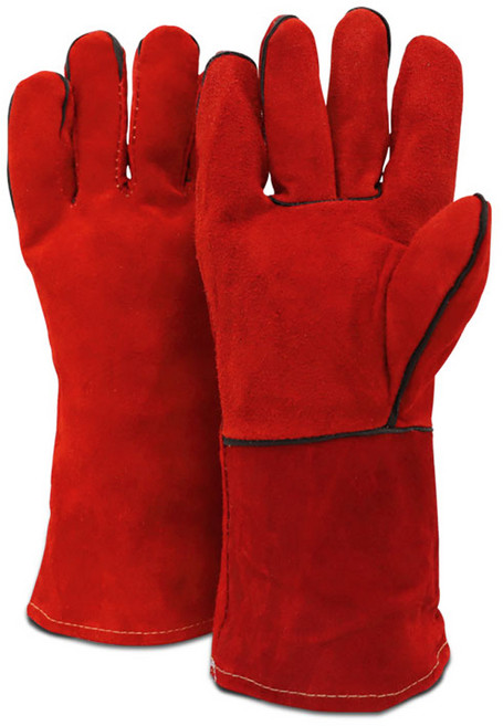 카르닉 캠핑용 세이프티 장갑 양손착용 세트 빨강, 1세트