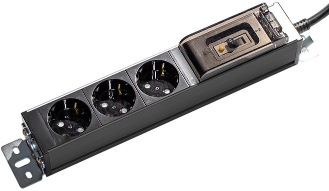 써지오 누전차단 알루미늄 멀티탭 3구, 1.5m, 다크그레이, 1개