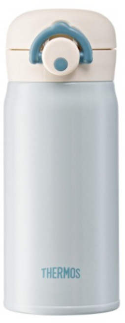 써모스 마이 디자인 보틀 원터치 타입 시즌3 커스텀버전 JNR-352KS-BL, 블루, 350ml, 1개