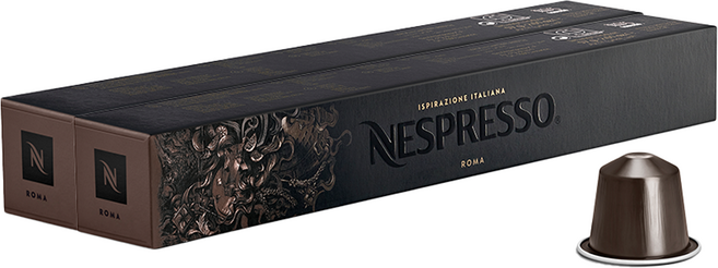 NESPRESSO 義式經典羅馬咖啡膠囊, 4.8g, 10顆, 2盒