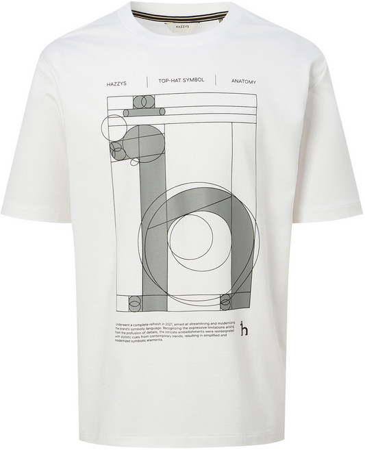 헤지스 남성용 퍼피 아카이브 그래픽 반팔 티셔츠