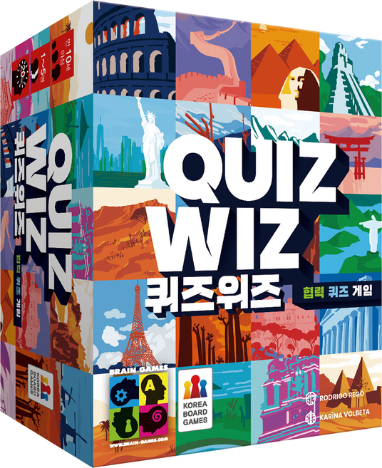 브레인게임즈 퀴즈위즈 카드게임, 혼합색상, 1개