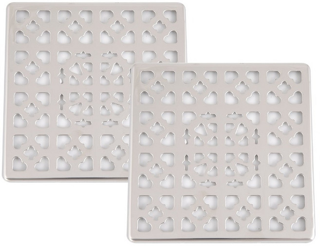 철물대장 스텐 일반 육가 배수구 덮개, 2개