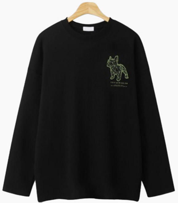 엠엔씨 남성용 불독 박스핏 긴팔티 MDIT057HO