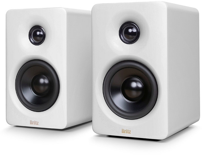 브리츠 블루투스 v5.3 홈스튜디오 모니터 스피커, BR-Monitor6, 화이트
