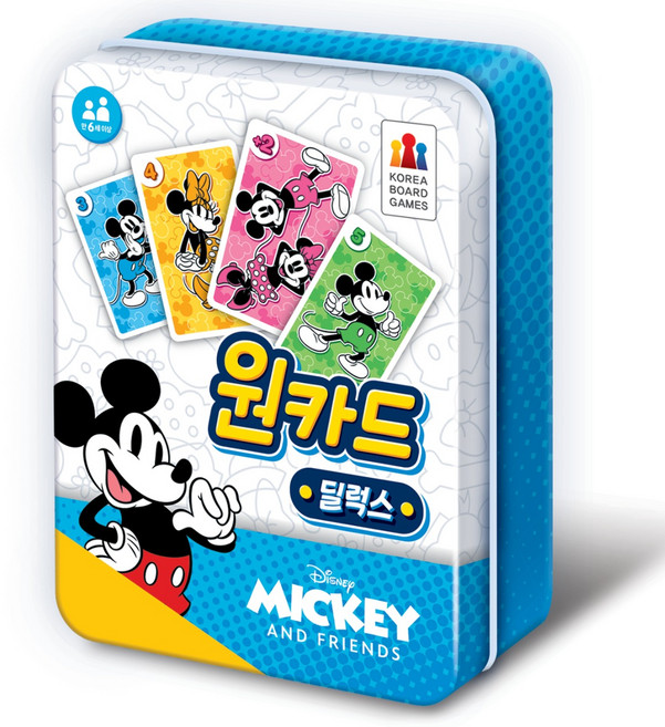 코리아보드게임즈 미키와 친구들 원카드 딜럭스, 혼합색상, 1개