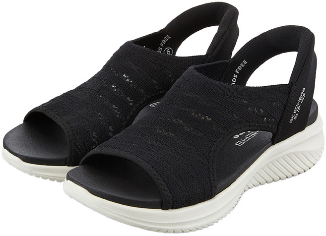 SKECHERS Ultra Flex 3.0女款休閒系列涼拖鞋, 黑色(SL0WSCFM051), 230