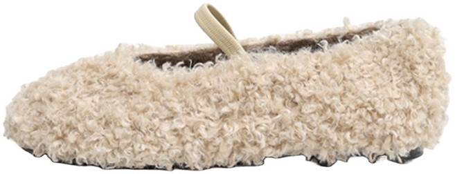 MAC MOC 女款毛絨瑪莉珍平底鞋