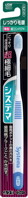 시스테마 시카리케고시 초미세 탄력모 초콤팩트헤드 레귤러 칫솔, 1개입, 1개