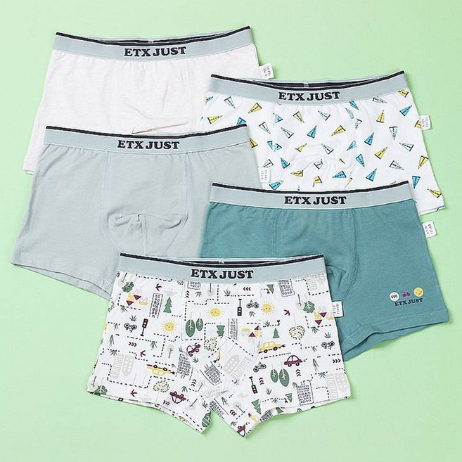 이티엑스저스트 스콕스 빌리지 드로즈 사각 팬티 5종 세트 MPS 725