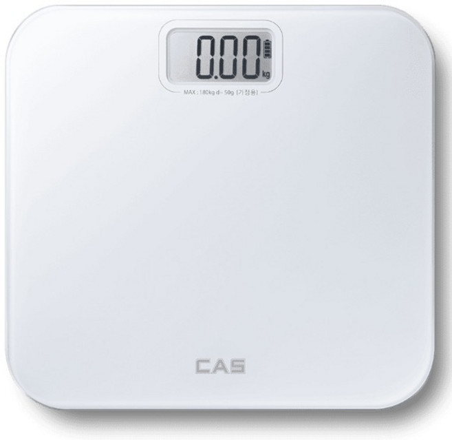 카스 건전지미사용 디지털체중계, H22, 화이트, 1개