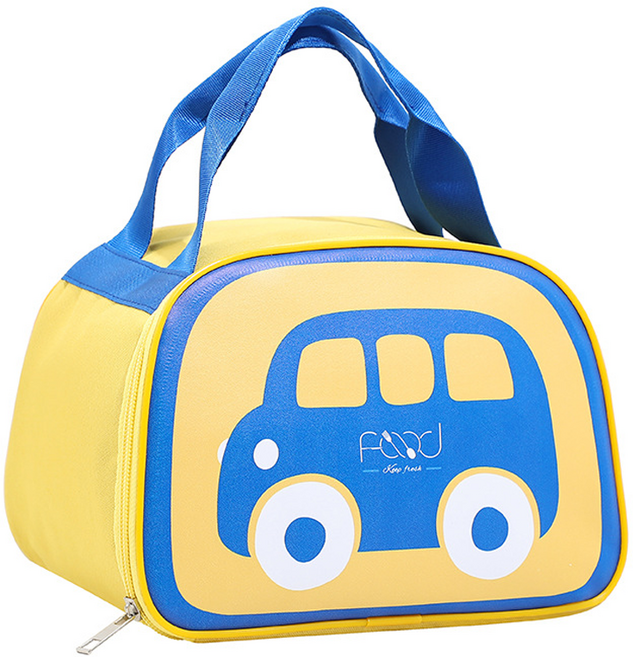 타미나요 런치 쿨러점심 휴대용 보냉 보온 도시락, 옐로우, 1개