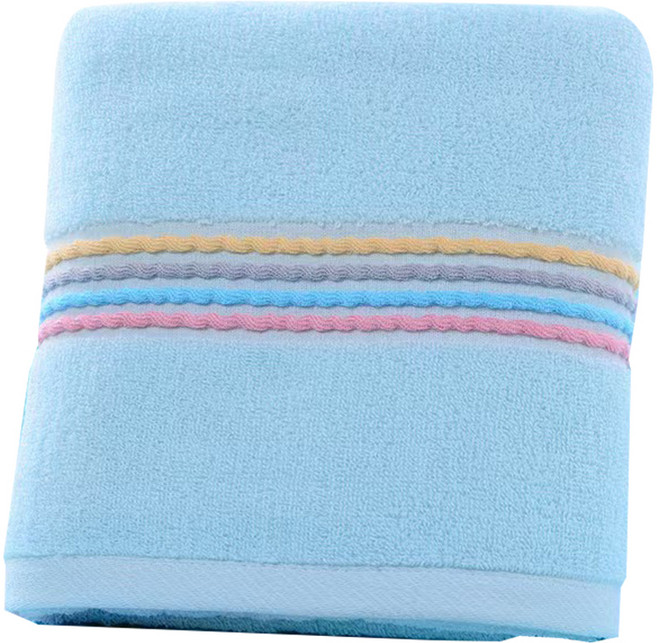 원이네 채색 4선 바스타월 380g 면사, 블루, 1개