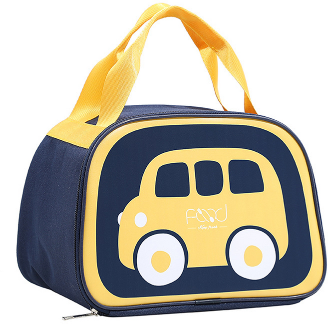 타미나요 런치 쿨러점심 휴대용 보냉 보온 도시락, 네이비, 1개