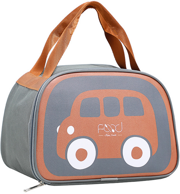 타미나요 런치 쿨러점심 휴대용 보냉 보온 도시락, 그레이, 1개