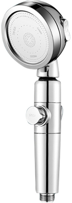 월드크린 다기능 각도조절 스텐 샤워 헤드, 1개, 실버