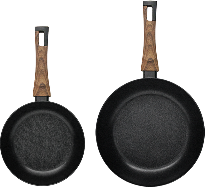 실바트 IH 인덕션 까리노 프라이팬 세트 2개, 블랙, 프라이팬 20cm + 프라이팬 30cm, 1세트
