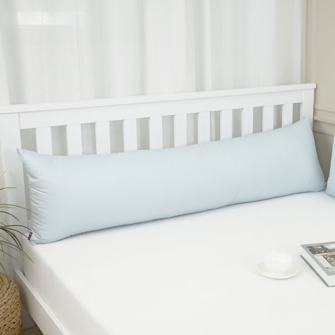 콤피라이프 국내 제조 몰랑말랑 사각 바디필로우, 연블루