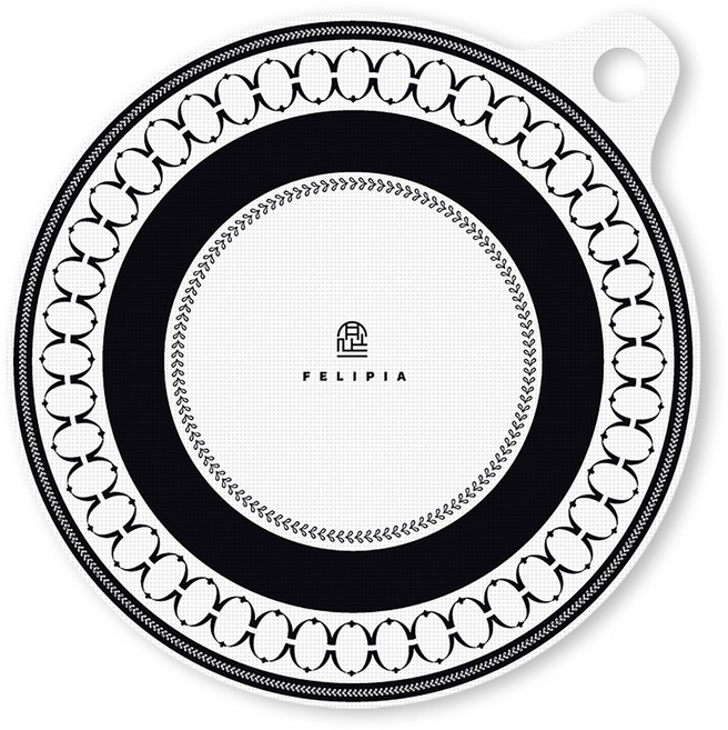 페리피아 메종 실리콘 내열 유리섬유 인덕션매트, 화이트, 1개