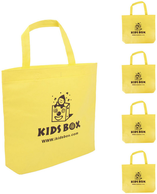 리코즈 부직포 에코백, 노란색, 5개