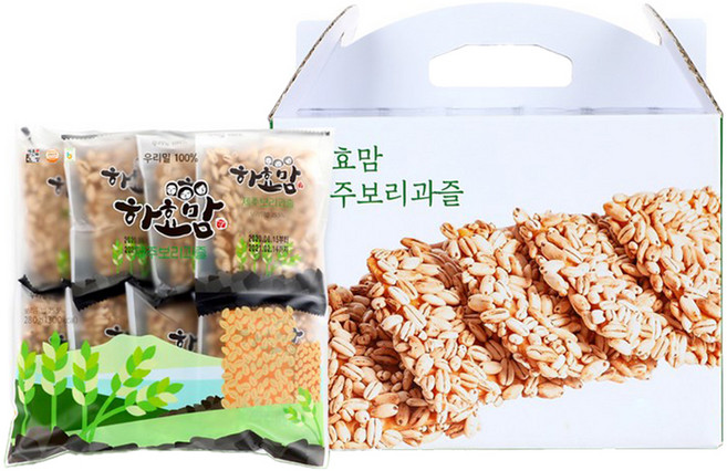 하효맘 제주 보리과즐 선물세트 24p, 1개, 768g