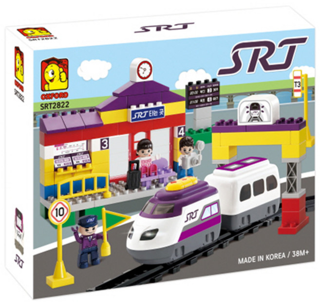 옥스포드 SRT 기차블록 2822 114p, 혼합색상, 1개