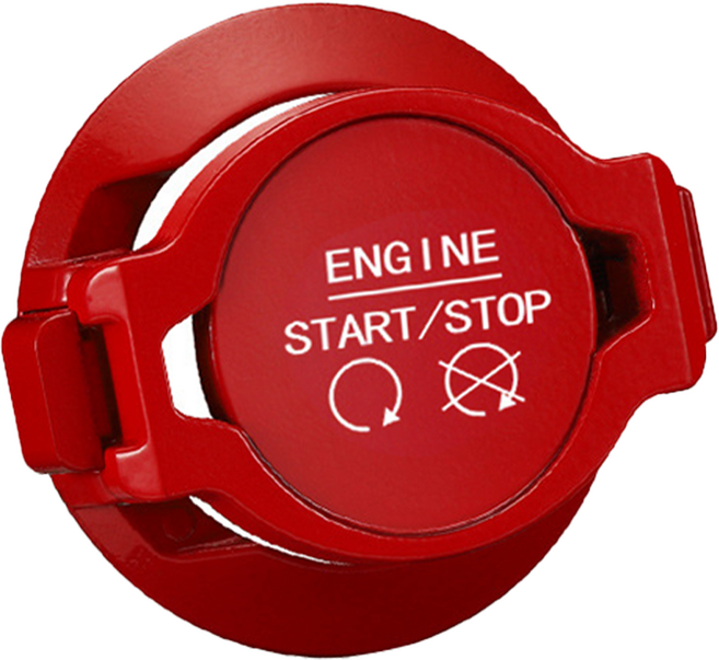 리버폭스 차량용 스마트 버튼 클래식 보호 덮개, 레드, 1개