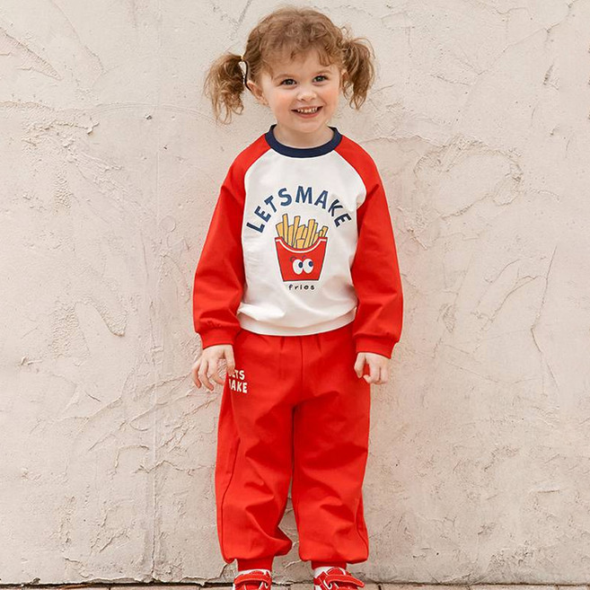 Bekiz 아동용 후렌치 후라이 스판 상하의 세트