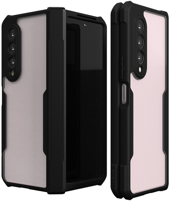 엑씨 파비스 힌지 보호 에어범퍼 지문방지 무광 풀커버 범퍼 휴대폰 케이스