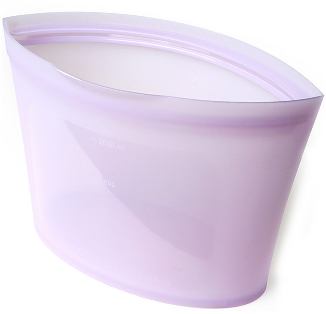 실리가든 실리콘 지퍼백 대형 2000ml, 1개, 퍼플, 퍼플