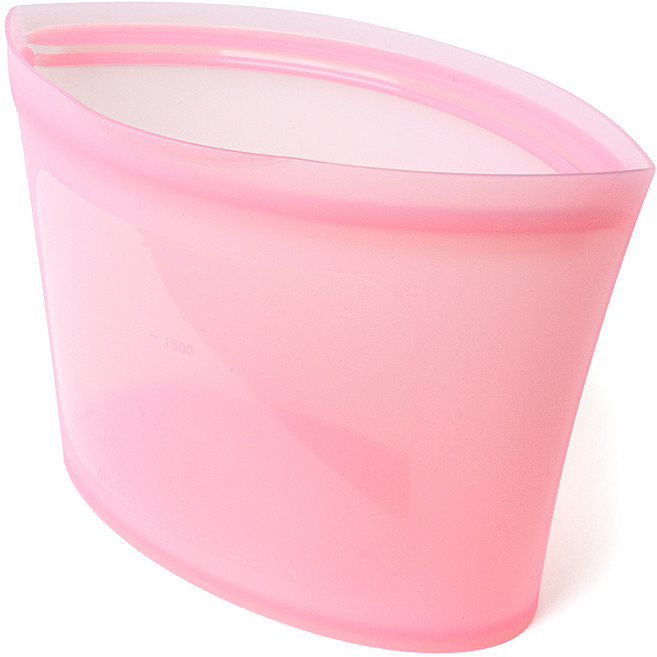 실리가든 실리콘 지퍼백 소형 500ml, 레드, 1개