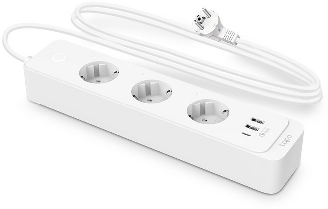 티피링크 스마트 올인원 USB 멀티탭 전선형 3구 Tapo P300M, 1.5m, 1개